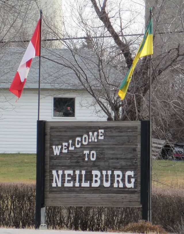 Welcome to Neilburg sign